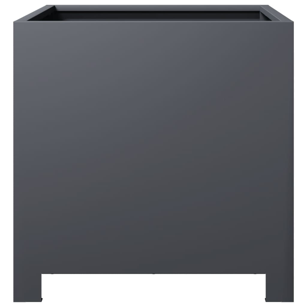 vidaXL Jardinière anthracite 40x40x40 cm acier