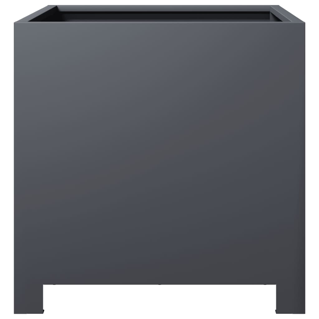 vidaXL Jardinières 2 pcs anthracite 40x40x40 cm acier
