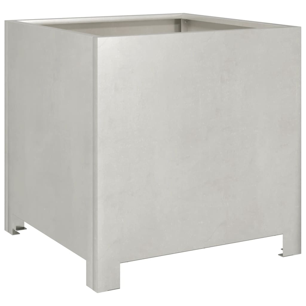 vidaXL Jardinière 40x40x40 cm acier inoxydable