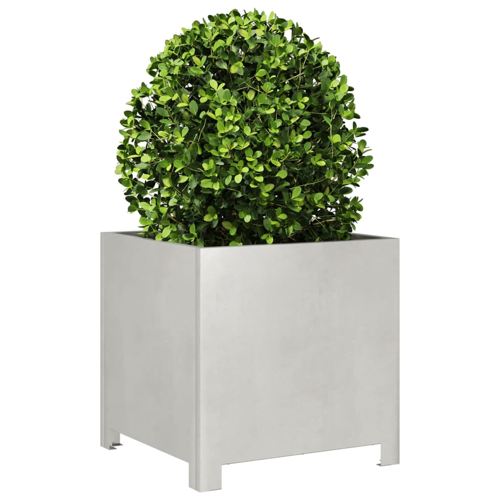 vidaXL Jardinière 40x40x40 cm acier inoxydable