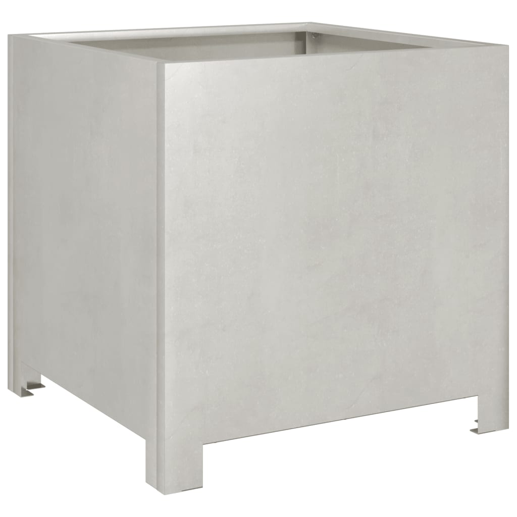 vidaXL Jardinière 40x40x40 cm acier inoxydable
