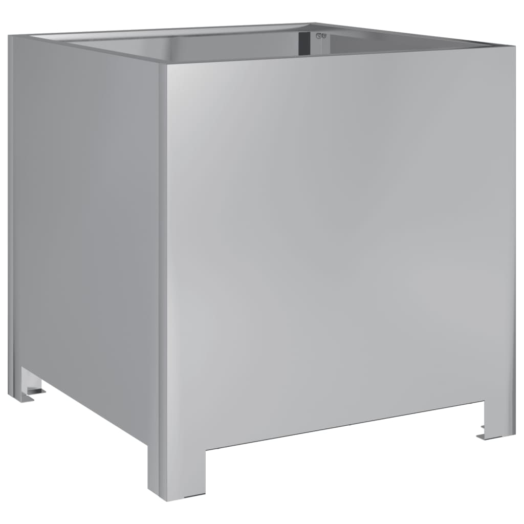 vidaXL Jardinières 2 pcs 40x40x40 cm acier galvanisé
