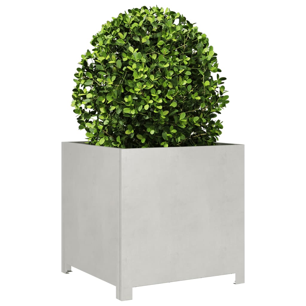 vidaXL Jardinière 50x50x50 cm acier inoxydable