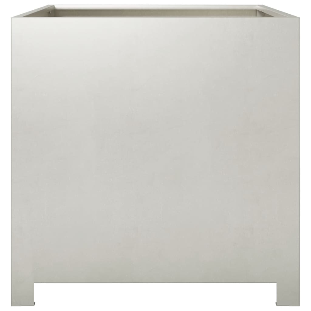 vidaXL Jardinière 50x50x50 cm acier inoxydable