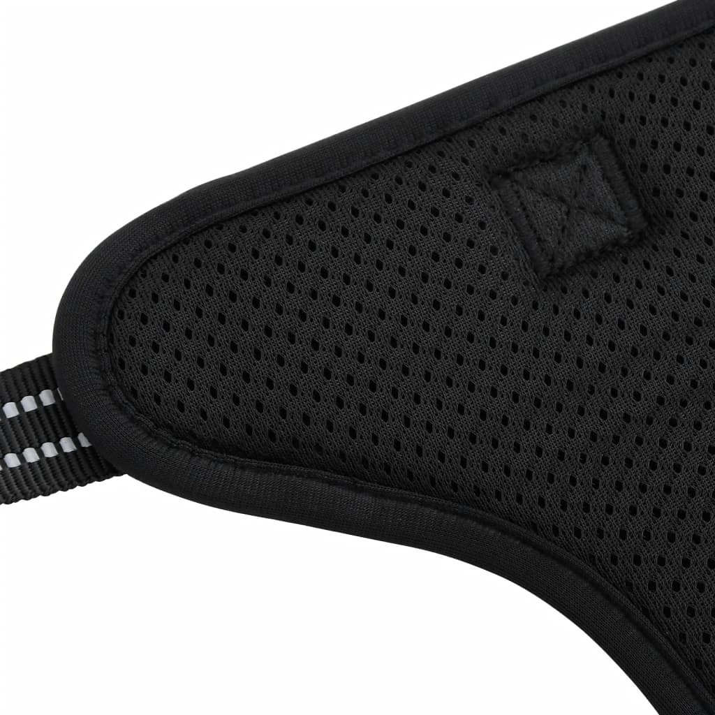 vidaXL Harnais pour chien avec laisse et collier réglables noir S