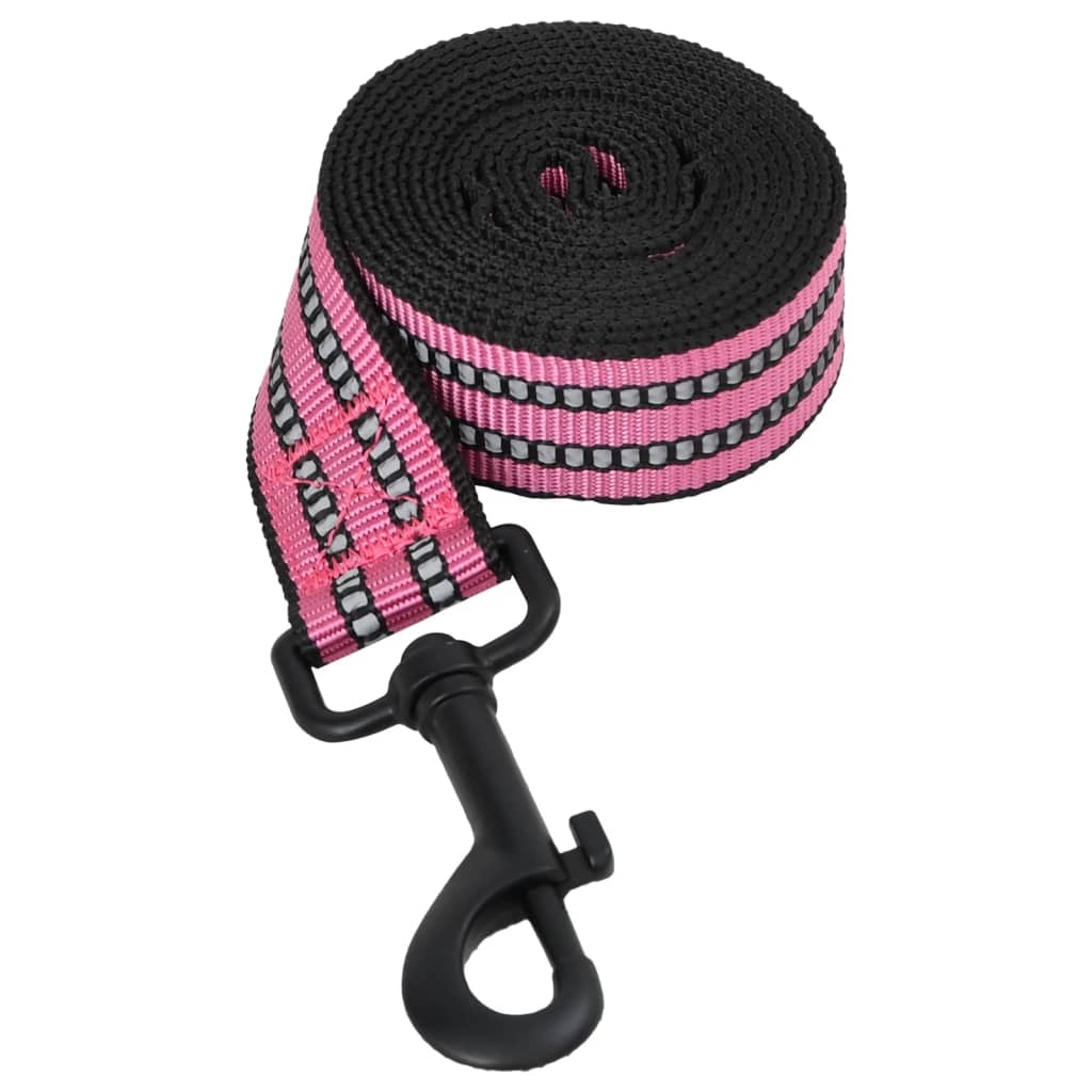 vidaXL Harnais pour chien avec laisse et collier réglables rose S