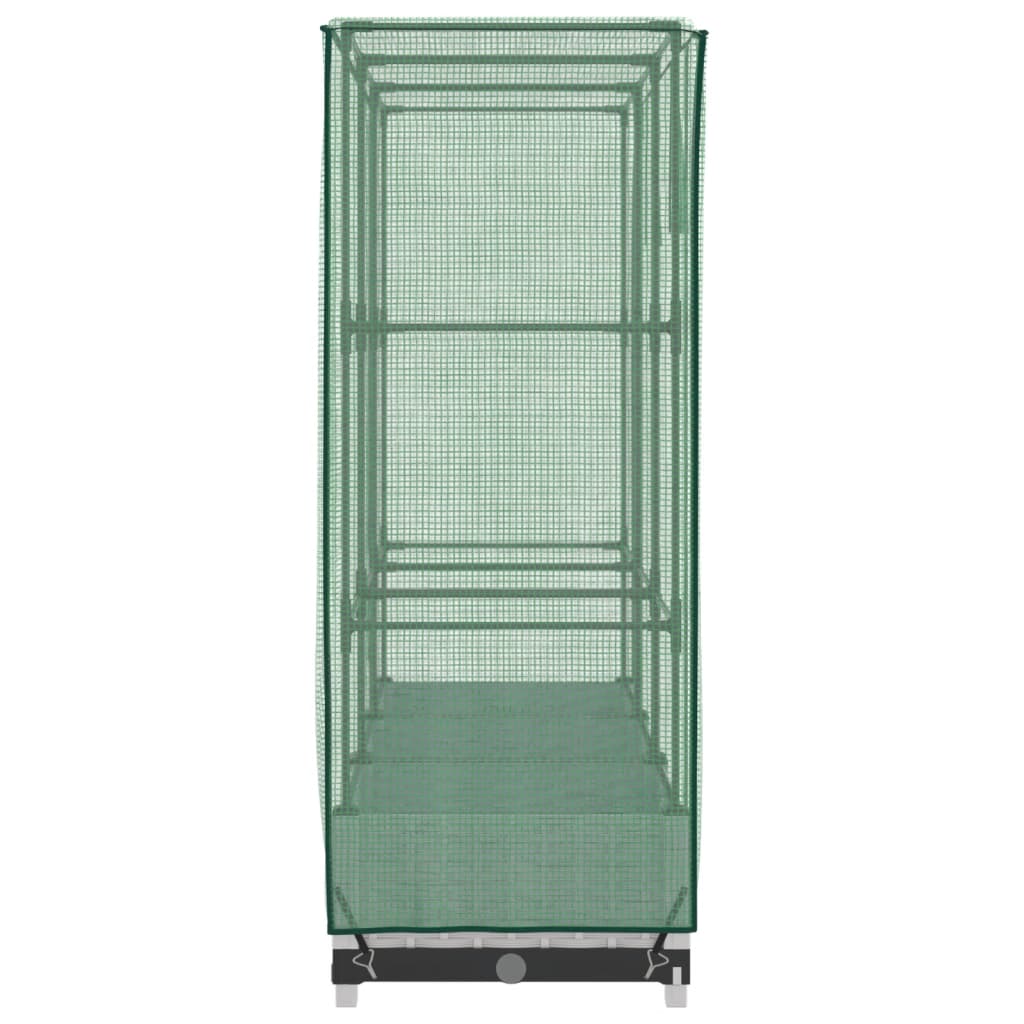 vidaXL Jardinière surélevée avec housse aspect rotin 120x40x123 cm