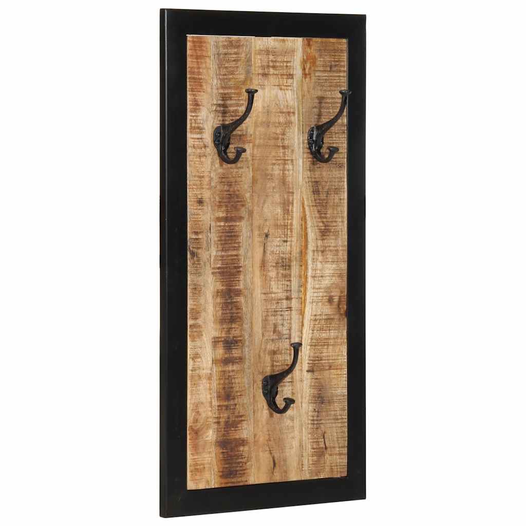 vidaXL Porte-manteau 40x2x80 cm bois de manguier massif brut