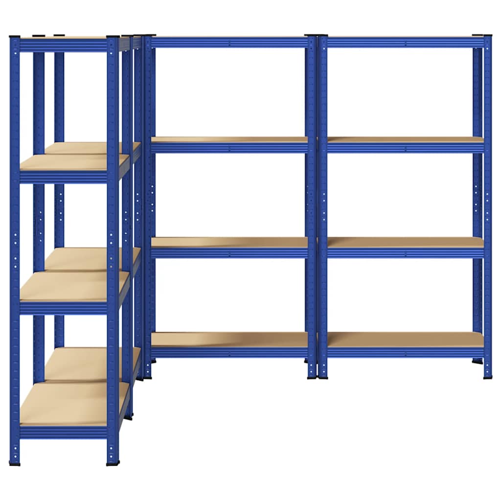 vidaXL Étagères de rangement à 4 niveaux 4 pcs acier bois d'ingénierie