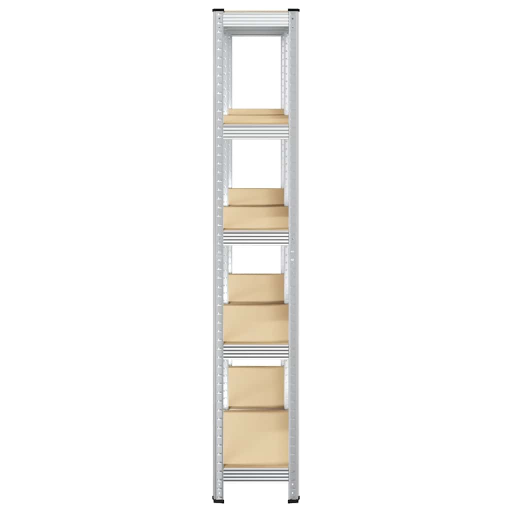 vidaXL Étagères de rangement à 5 niveaux 2 pcs acier bois d'ingénierie