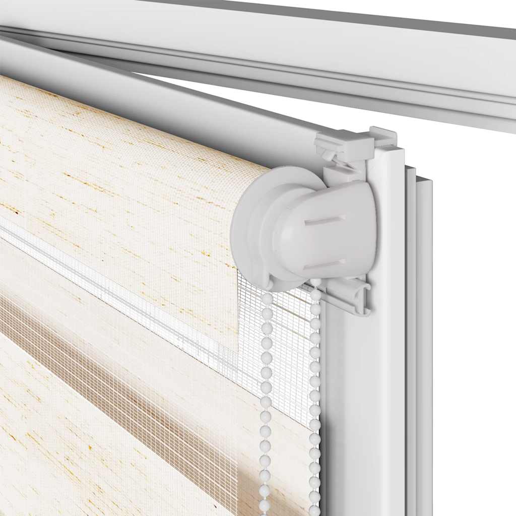 vidaXL Store zèbre beige marbré largeur du tissu 100,9 cm polyester