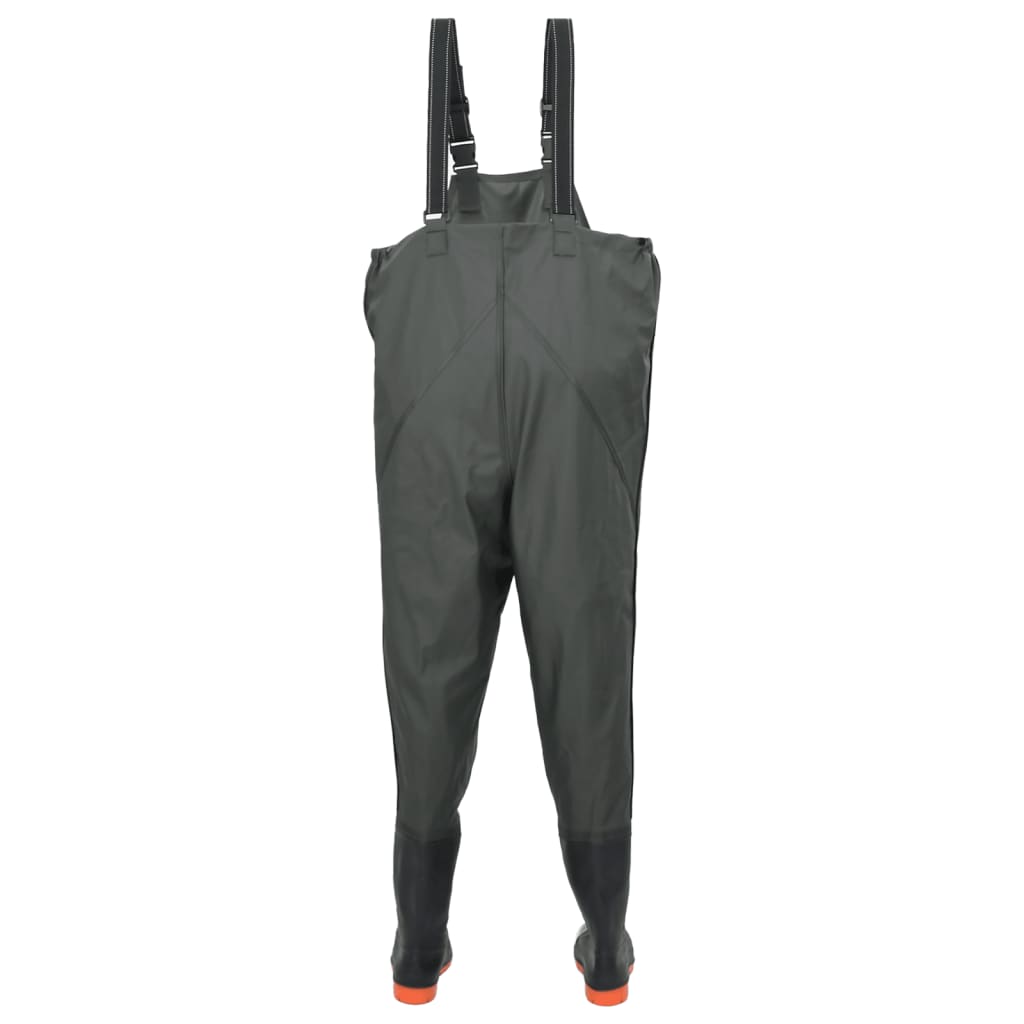 vidaXL Cuissardes avec bottes vert foncé taille 44