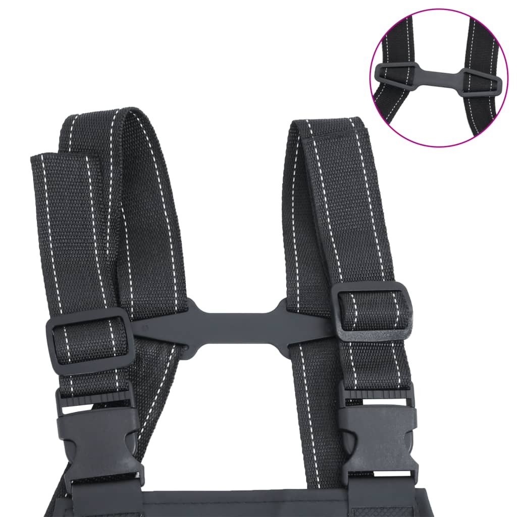 vidaXL Cuissardes avec bottes noir taille 40