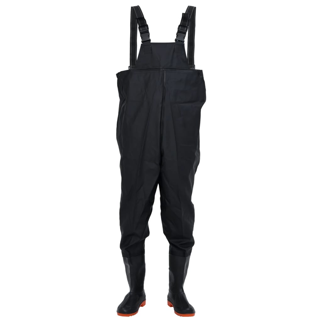 vidaXL Cuissardes avec bottes noir taille 43