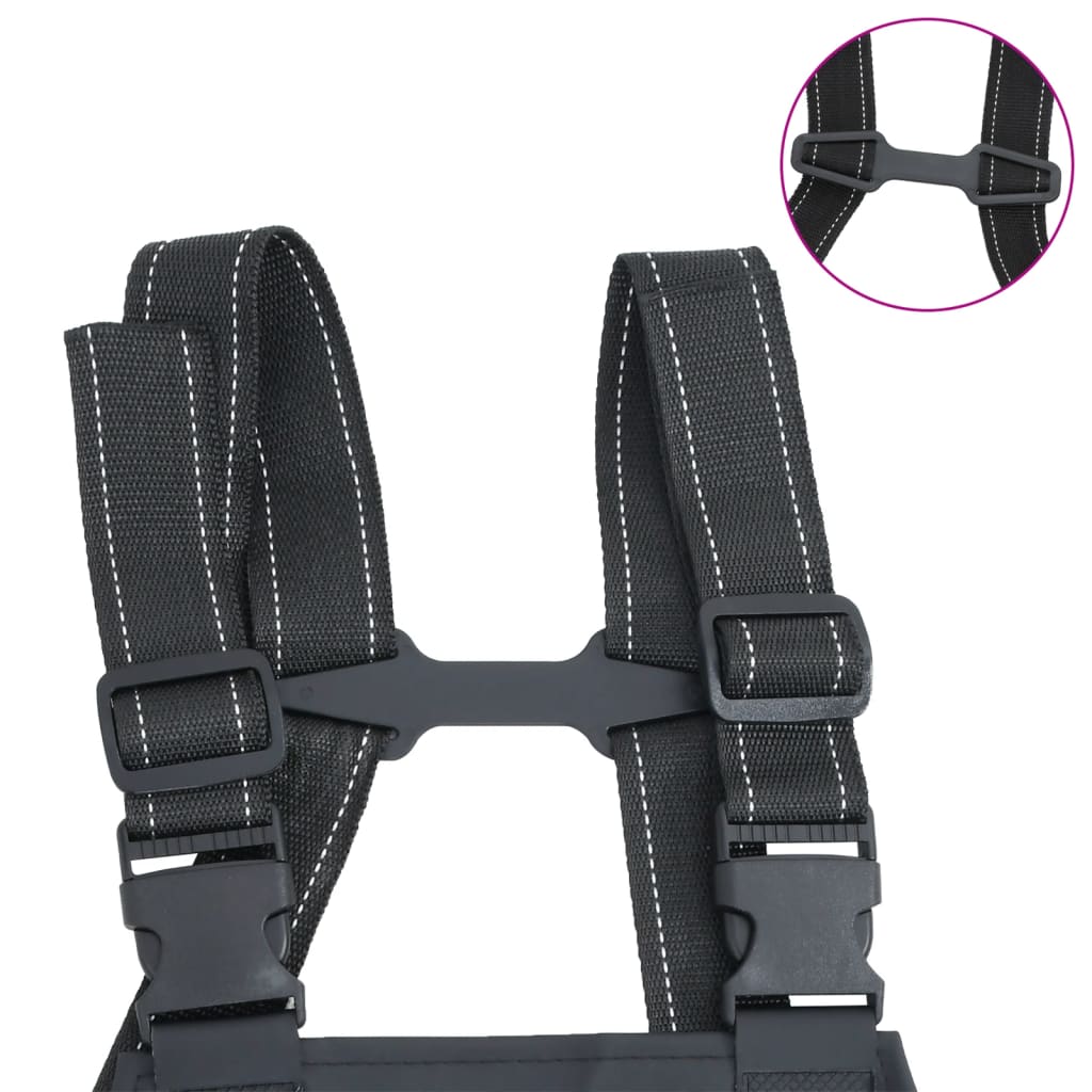 vidaXL Cuissardes avec bottes noir taille 43