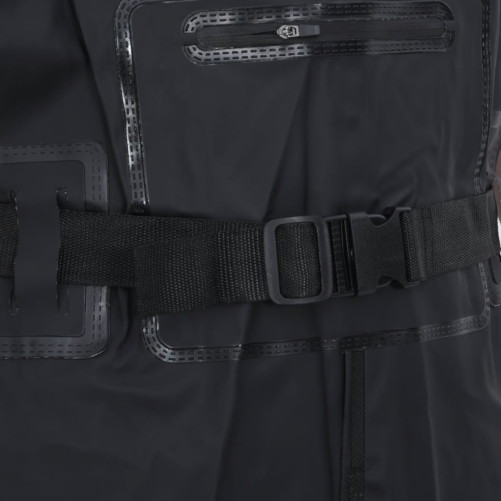 vidaXL Cuissardes avec bottes et ceinture noir taille 41