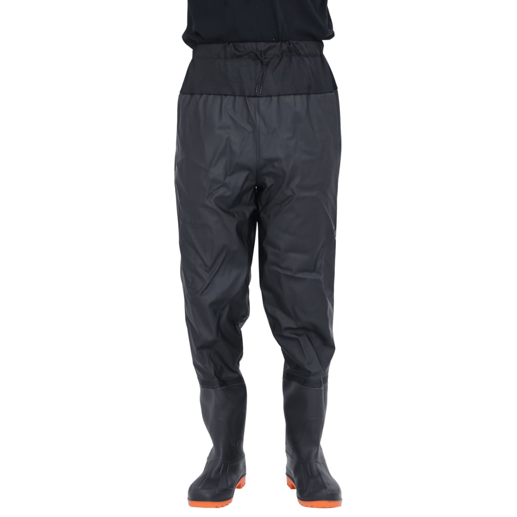vidaXL Cuissardes avec bottes noir taille 38