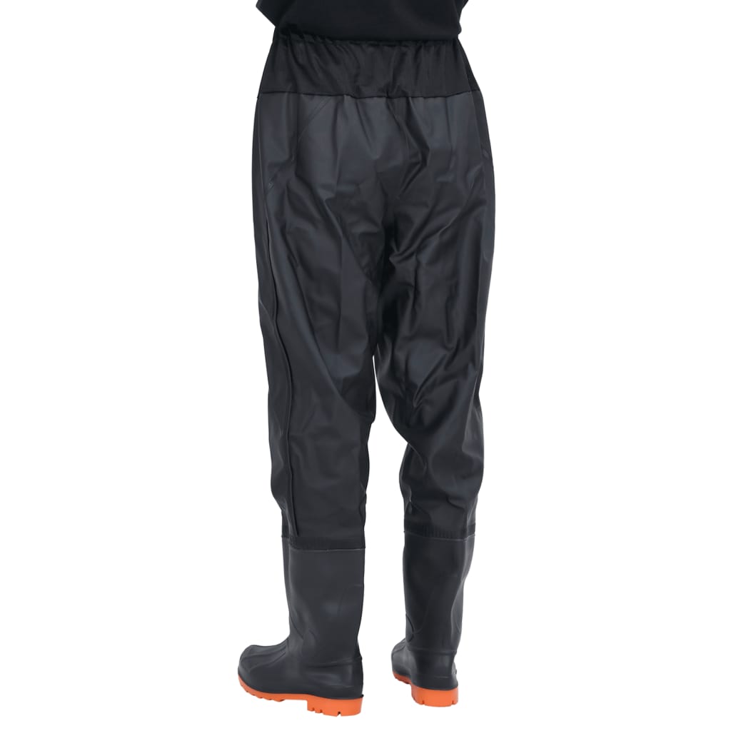 vidaXL Cuissardes avec bottes noir taille 38