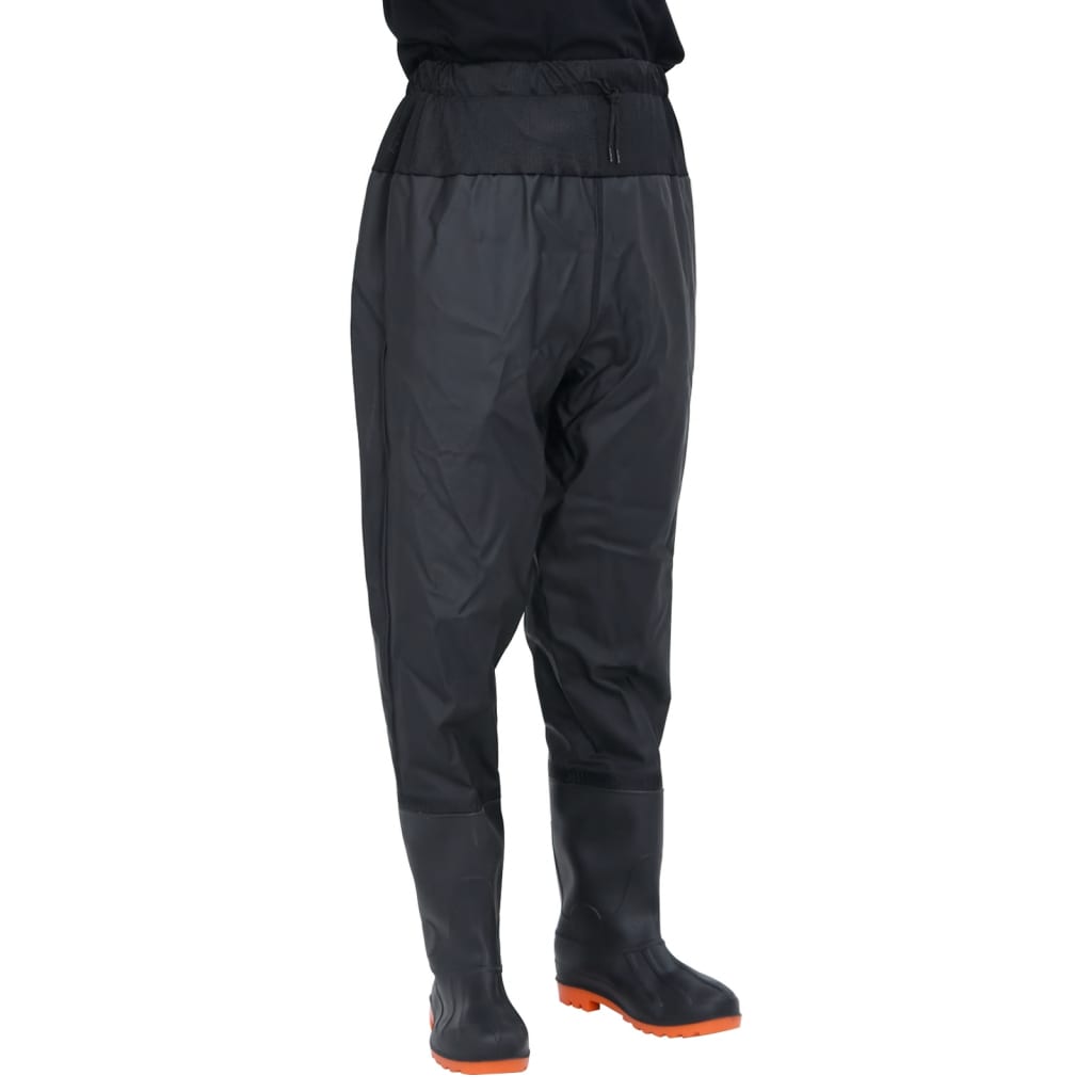 vidaXL Cuissardes avec bottes noir taille 39