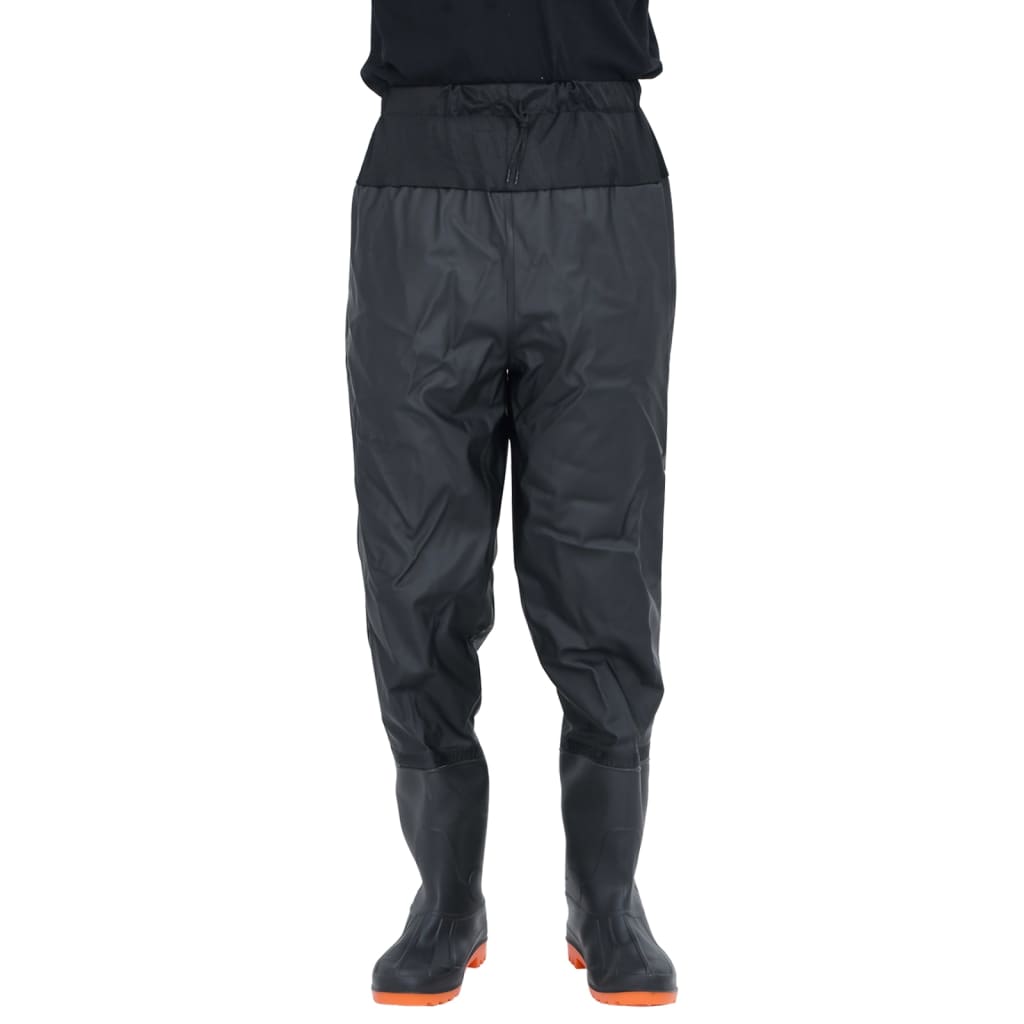 vidaXL Cuissardes avec bottes noir taille 42