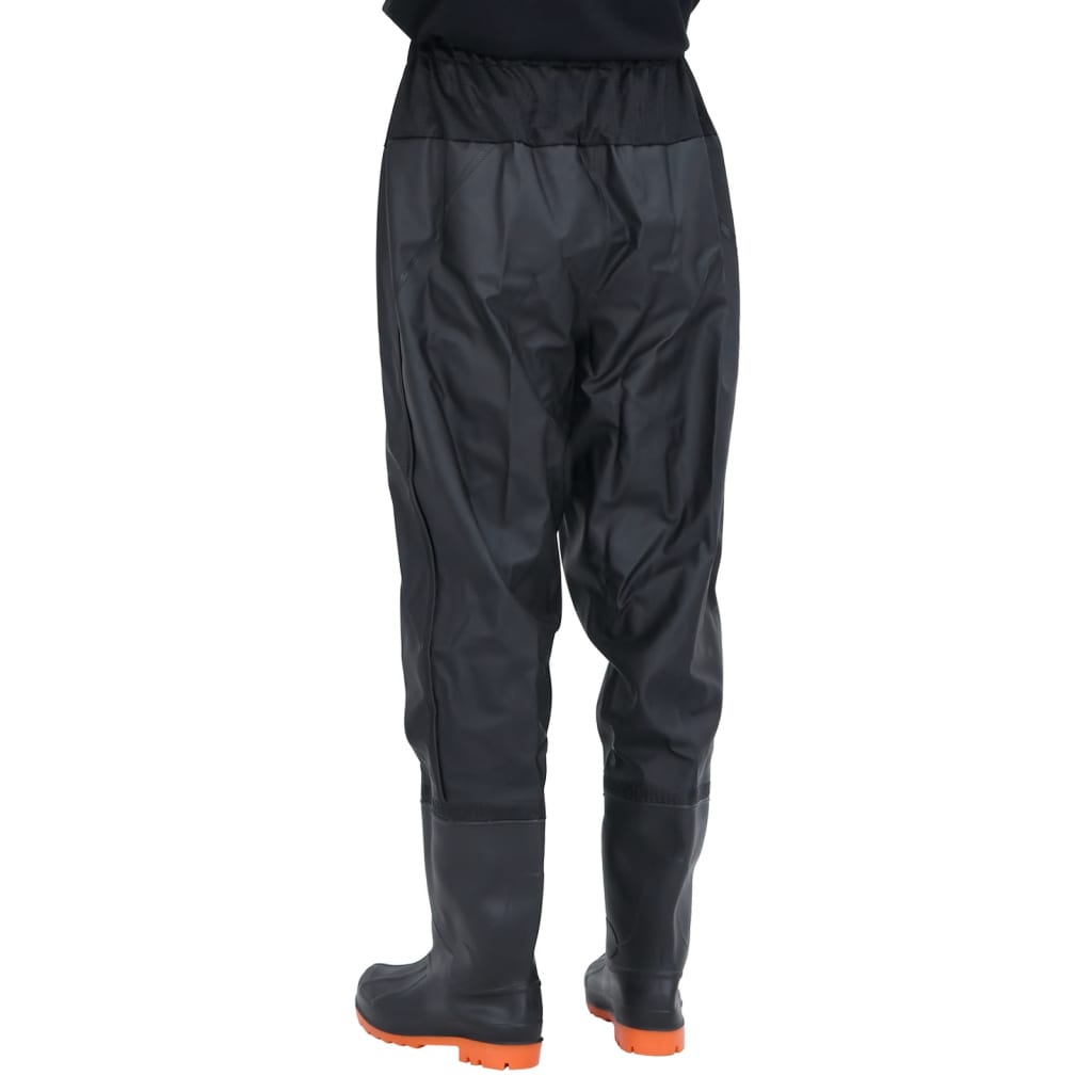 vidaXL Cuissardes avec bottes noir taille 42