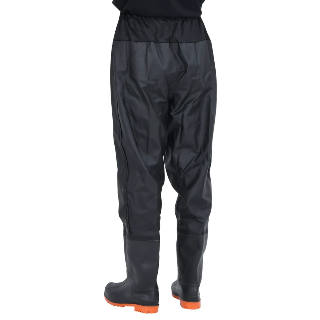 vidaXL Cuissardes avec bottes noir taille 43