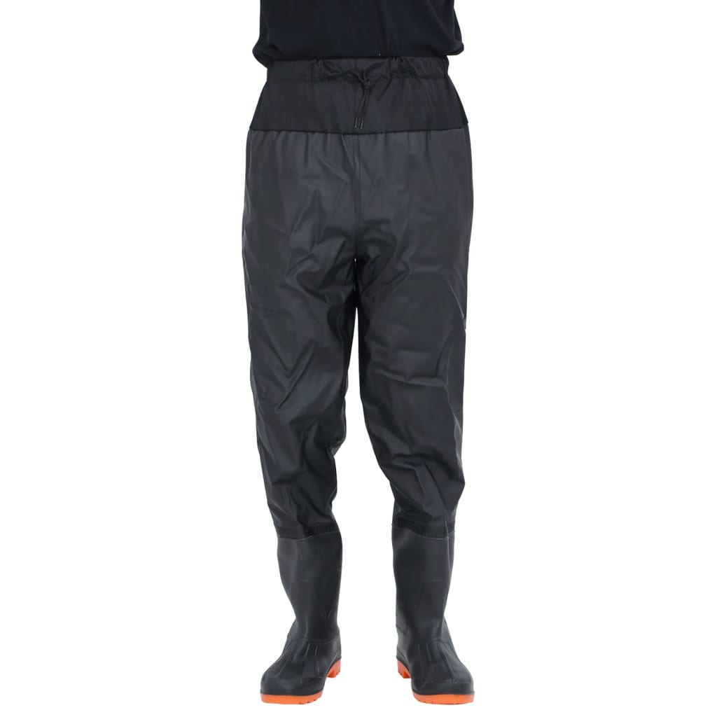 vidaXL Cuissardes avec bottes noir taille 44
