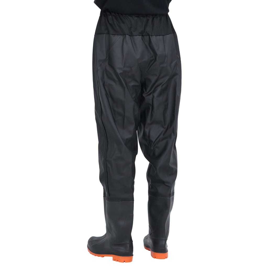 vidaXL Cuissardes avec bottes noir taille 44