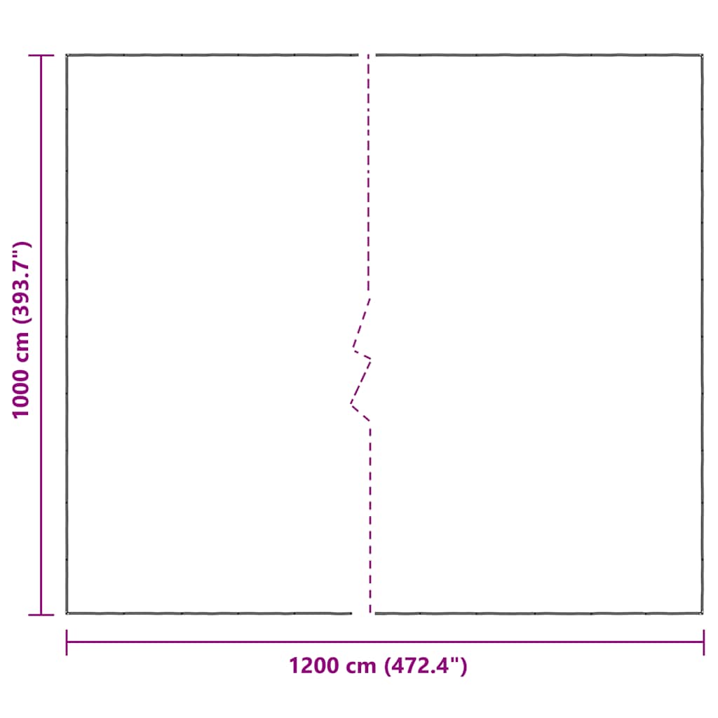vidaXL Bâche transparente avec œillets 10x12 m polyéthylène