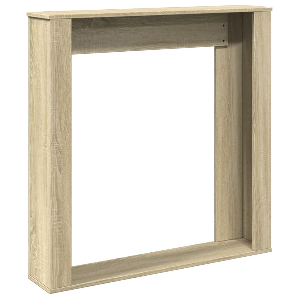 VidaXL Cadre de cheminée chêne sonoma 100x20x100 cm bois d'ingénierie
