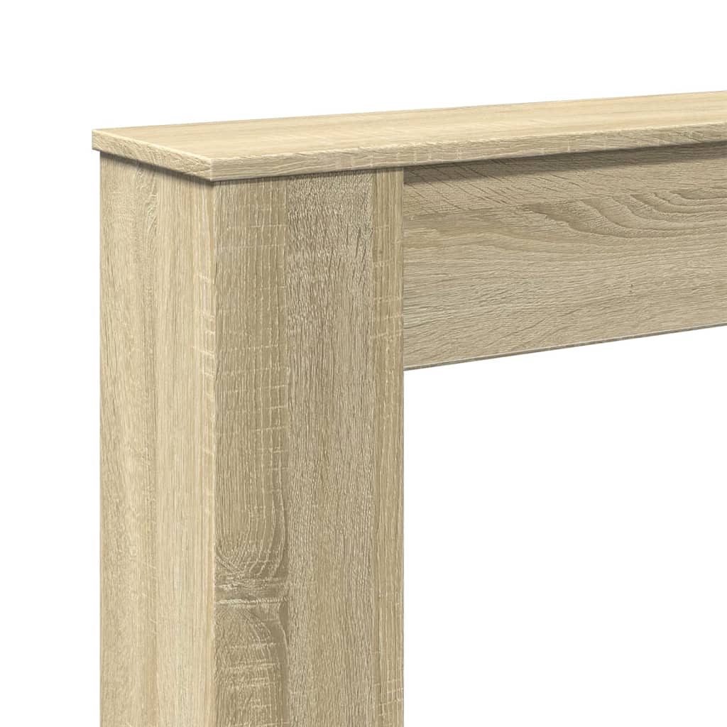 VidaXL Cadre de cheminée chêne sonoma 100x20x100 cm bois d'ingénierie