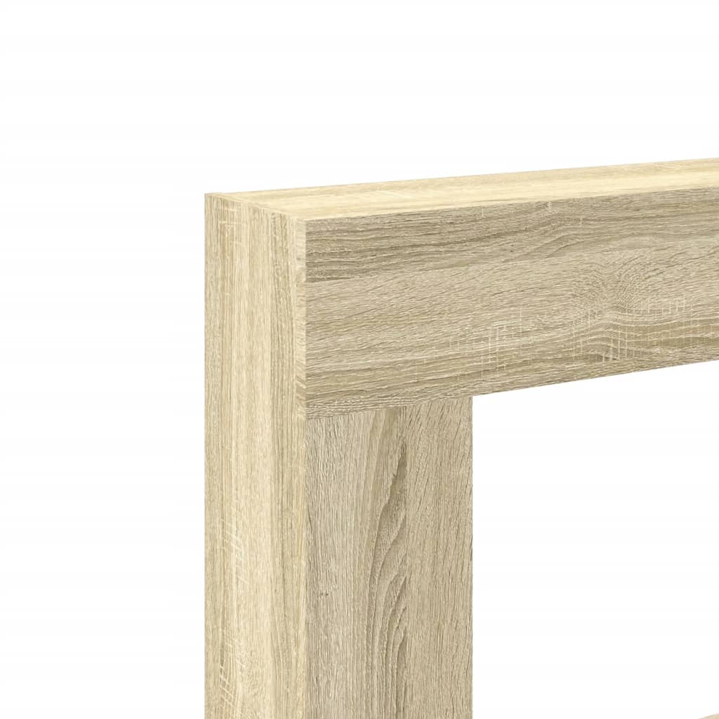 VidaXL Cadre de cheminée chêne sonoma 81x18x82 cm bois d'ingénierie