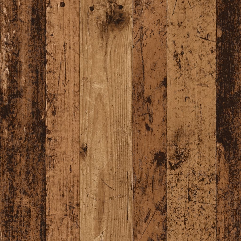 VidaXL Cadre de cheminée vieux bois 81x18x82 cm bois d'ingénierie