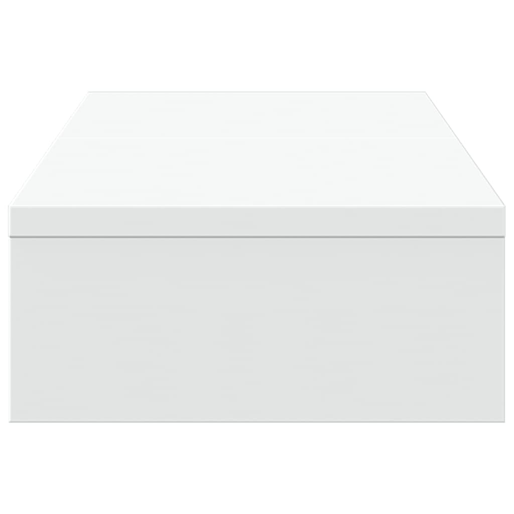 vidaXL Support de moniteur réglable blanc bois d'ingénierie