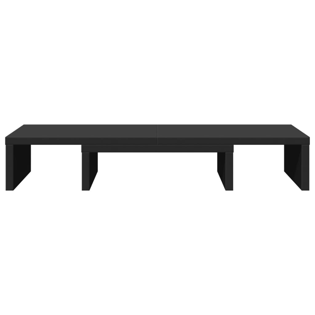vidaXL Support de moniteur réglable noir bois d'ingénierie