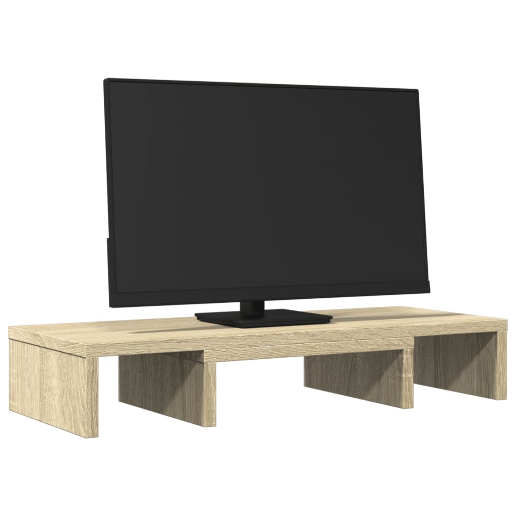 vidaXL Support de moniteur réglable chêne sonoma bois d'ingénierie