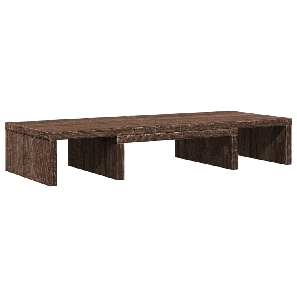 vidaXL Support de moniteur réglable chêne marron bois d'ingénierie