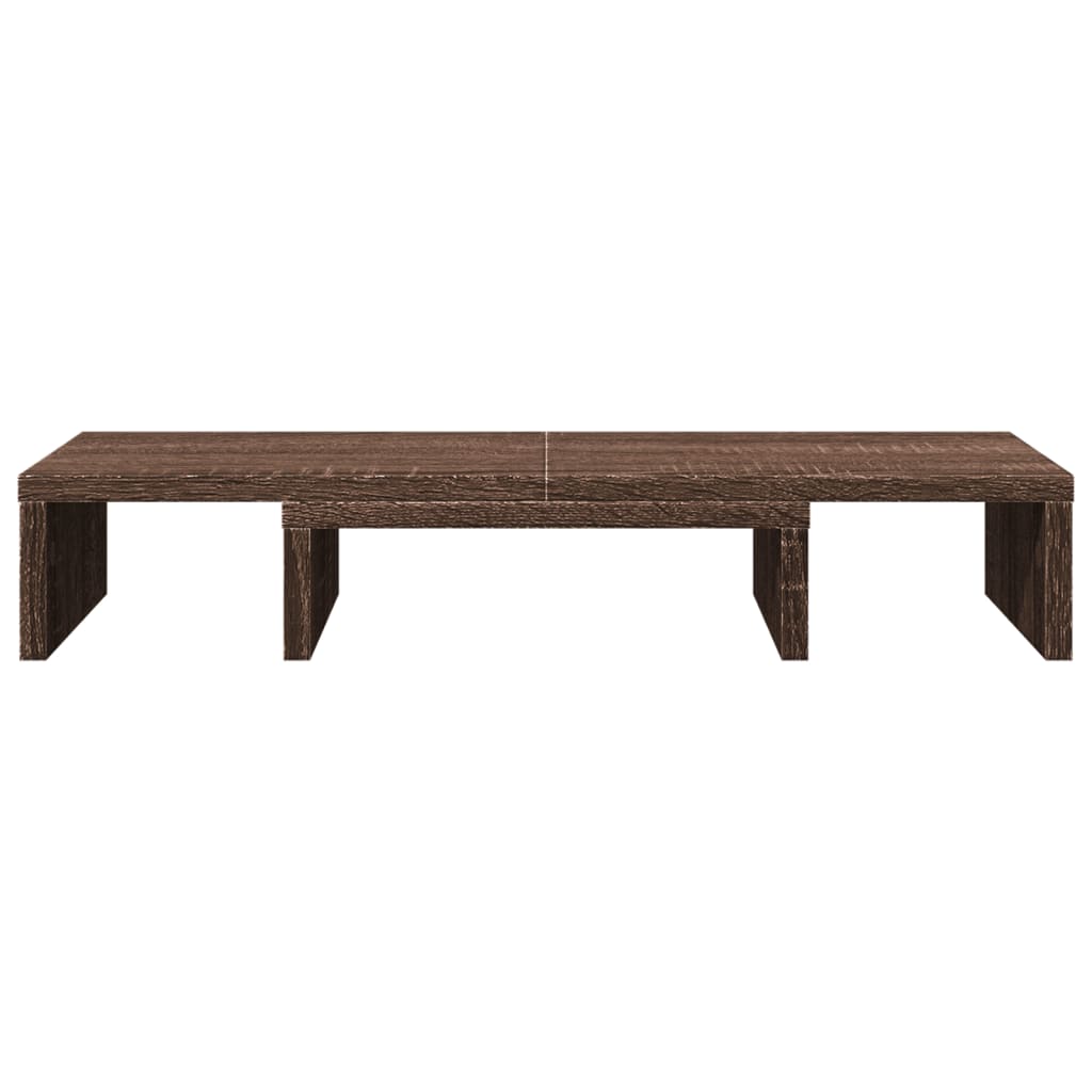 vidaXL Support de moniteur réglable chêne marron bois d'ingénierie