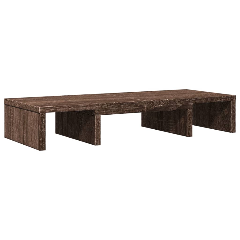 vidaXL Support de moniteur réglable chêne marron bois d'ingénierie