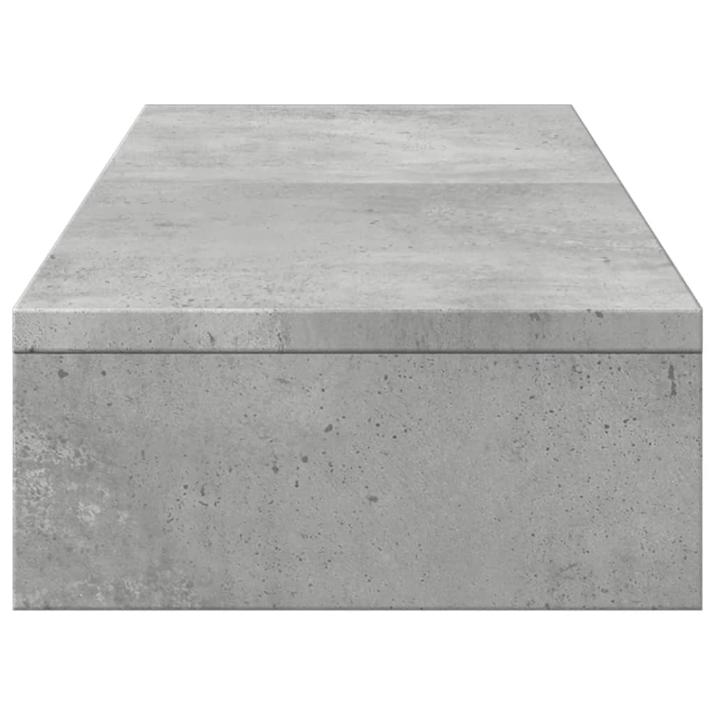 vidaXL Support de moniteur élévateur réglable gris béton