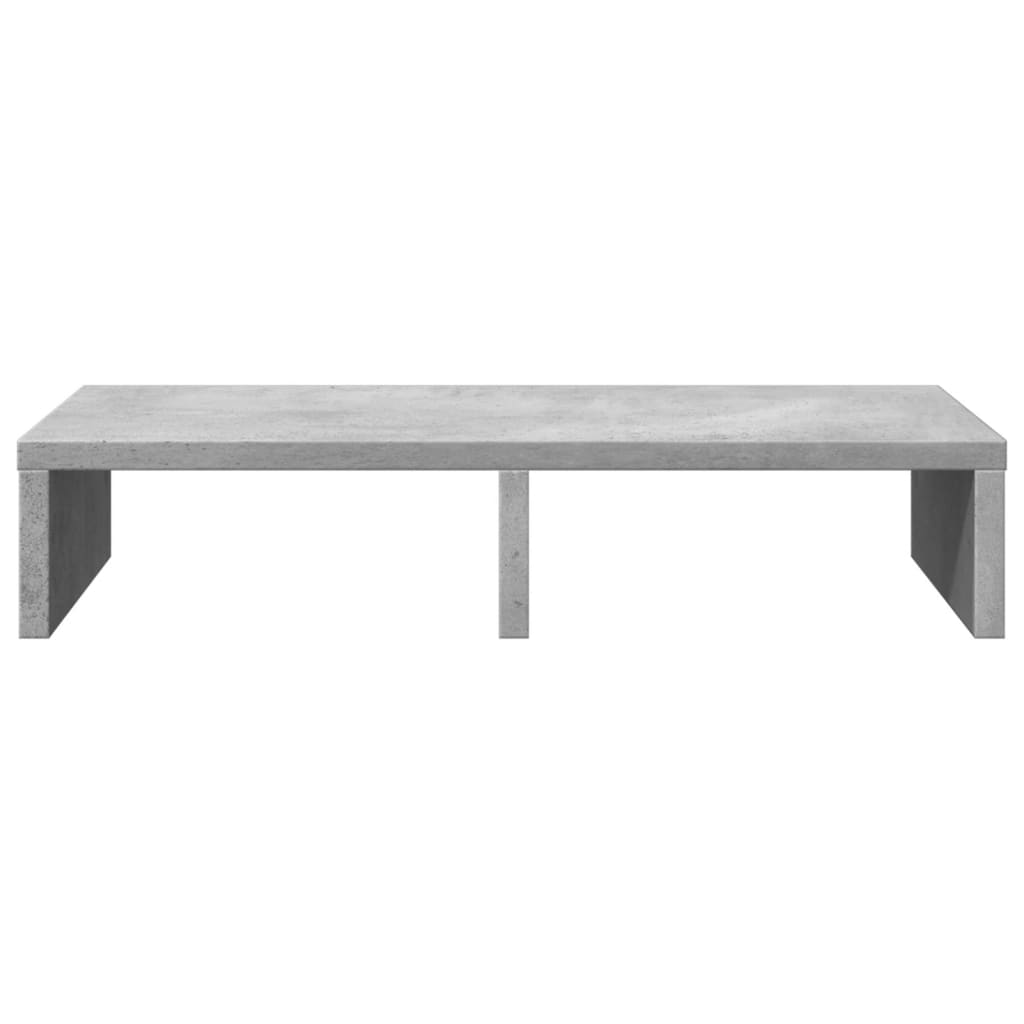 vidaXL Support de moniteur gris béton 50x27x10 cm bois d'ingénierie