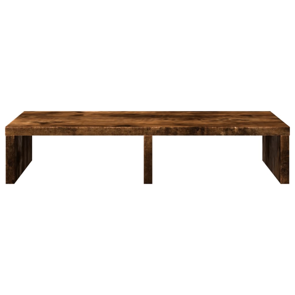 vidaXL Support de moniteur chêne fumé 50x27x10 cm bois d'ingénierie
