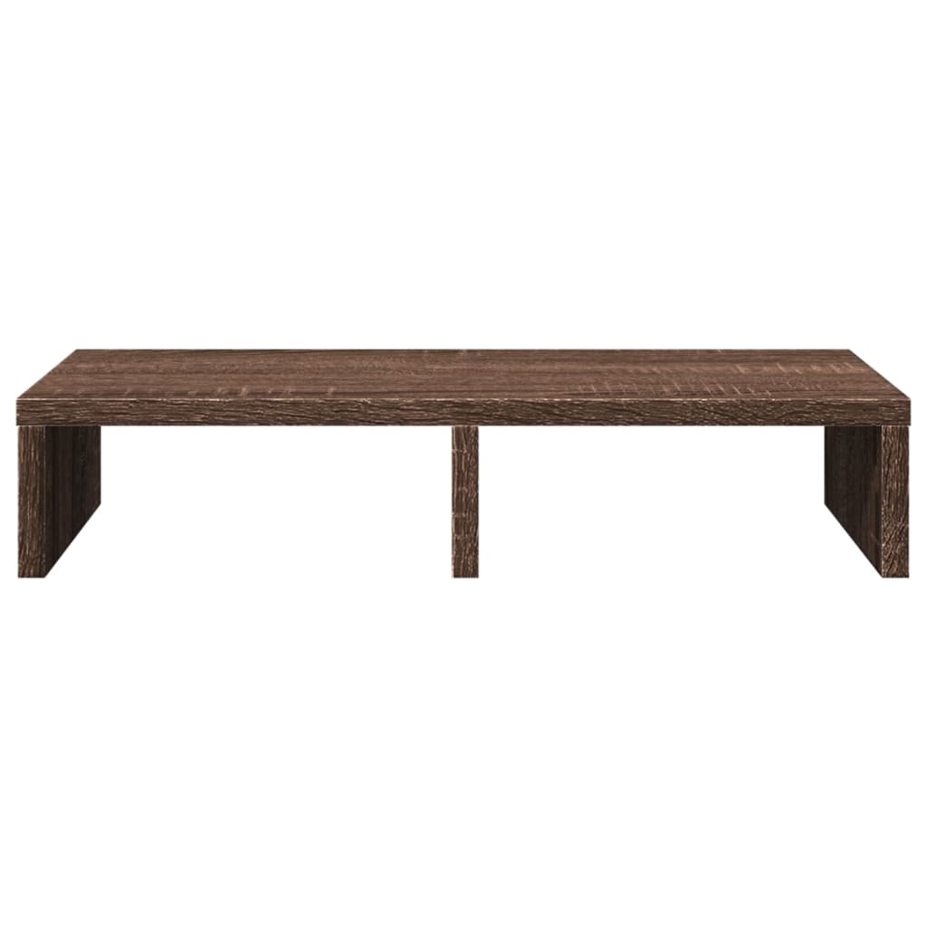 vidaXL Support de moniteur chêne marron 50x27x10 cm bois d'ingénierie