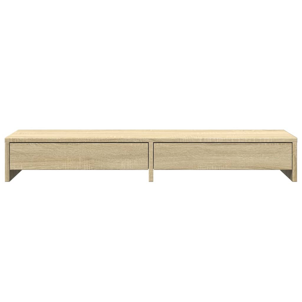 vidaXL Support de moniteur avec tiroirs chêne sonoma bois d'ingénierie