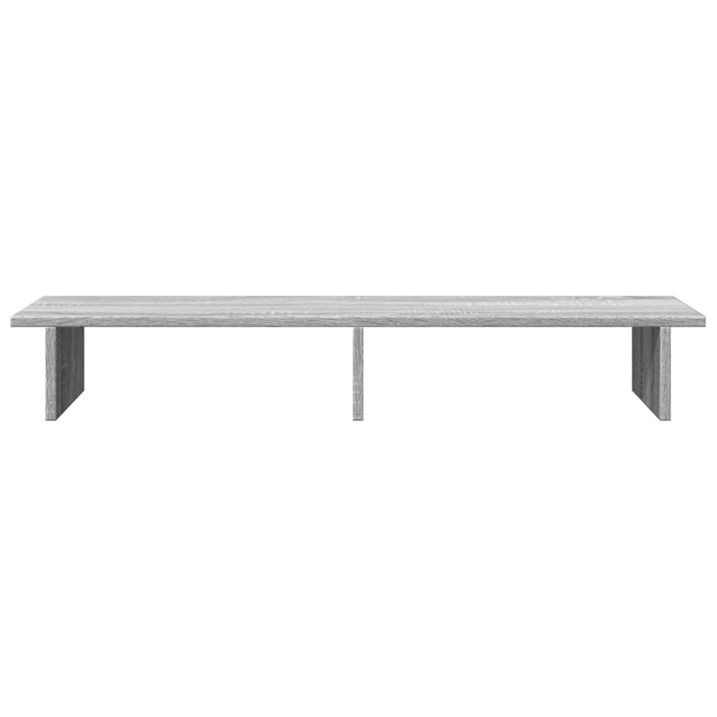 vidaXL Support de moniteur sonoma gris 100x27x15 cm bois d'ingénierie