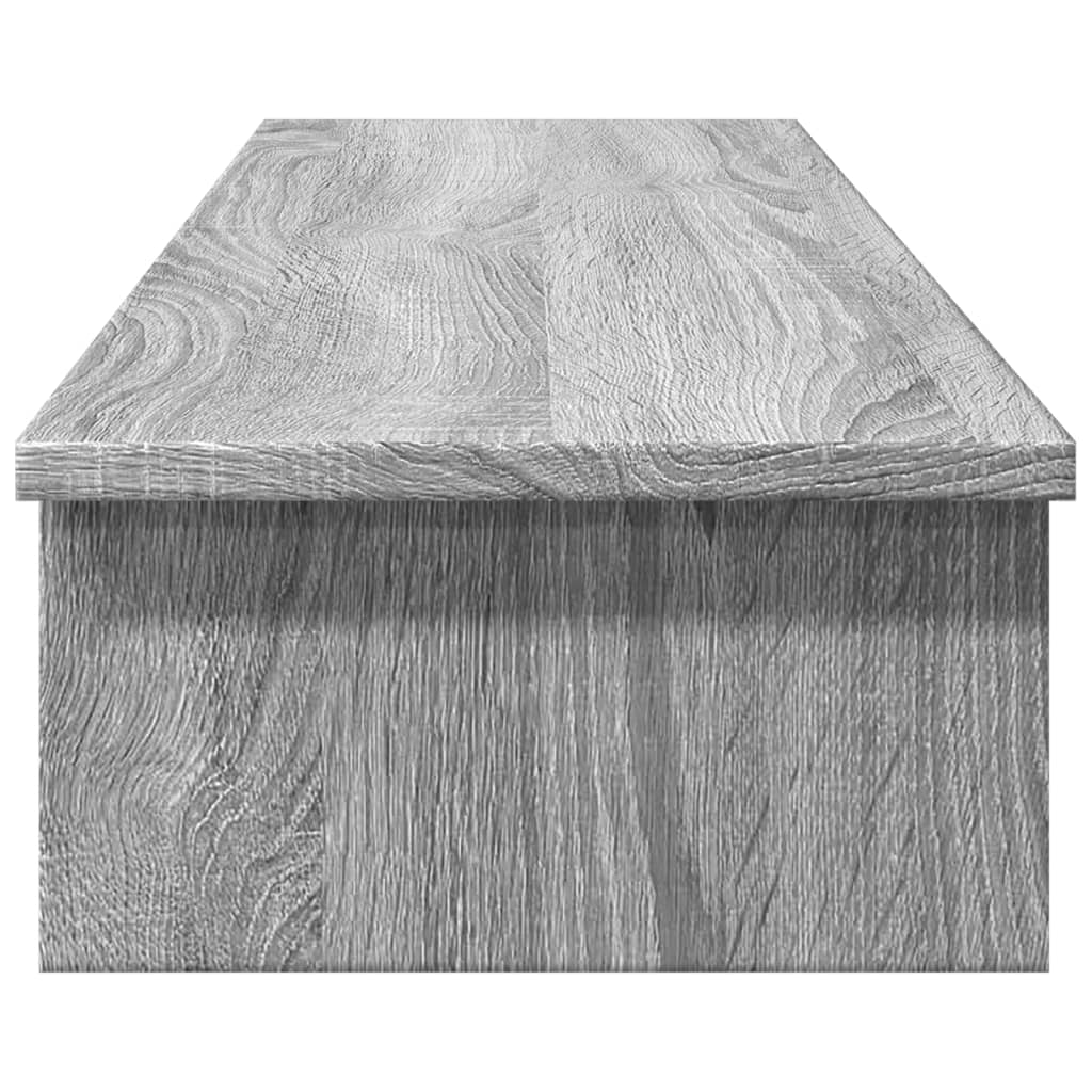 vidaXL Support de moniteur sonoma gris 100x27x15 cm bois d'ingénierie