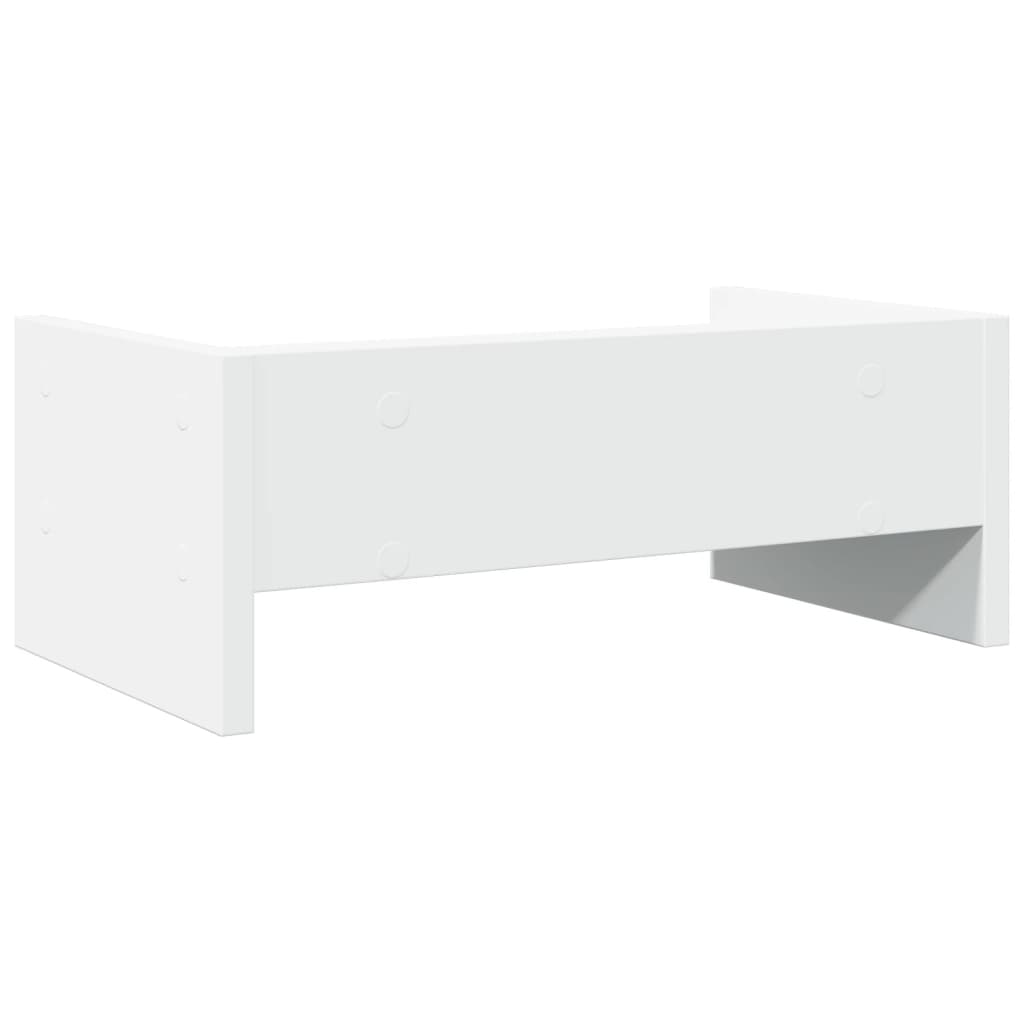 vidaXL Support de moniteur blanc 42x24x16 cm bois d'ingénierie