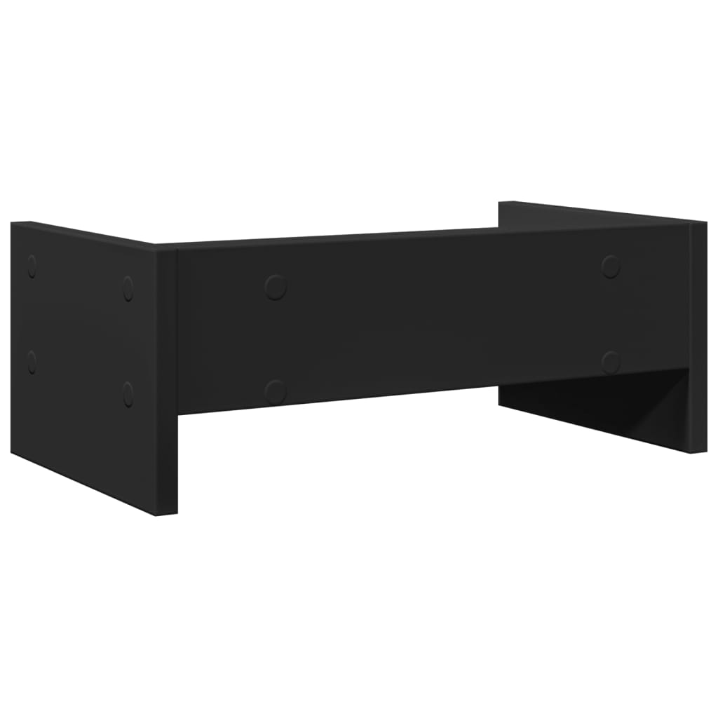 vidaXL Support de moniteur noir 42x24x16 cm bois d'ingénierie