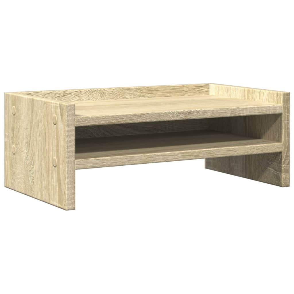 vidaXL Support de moniteur chêne sonoma 42x24x16 cm bois d'ingénierie