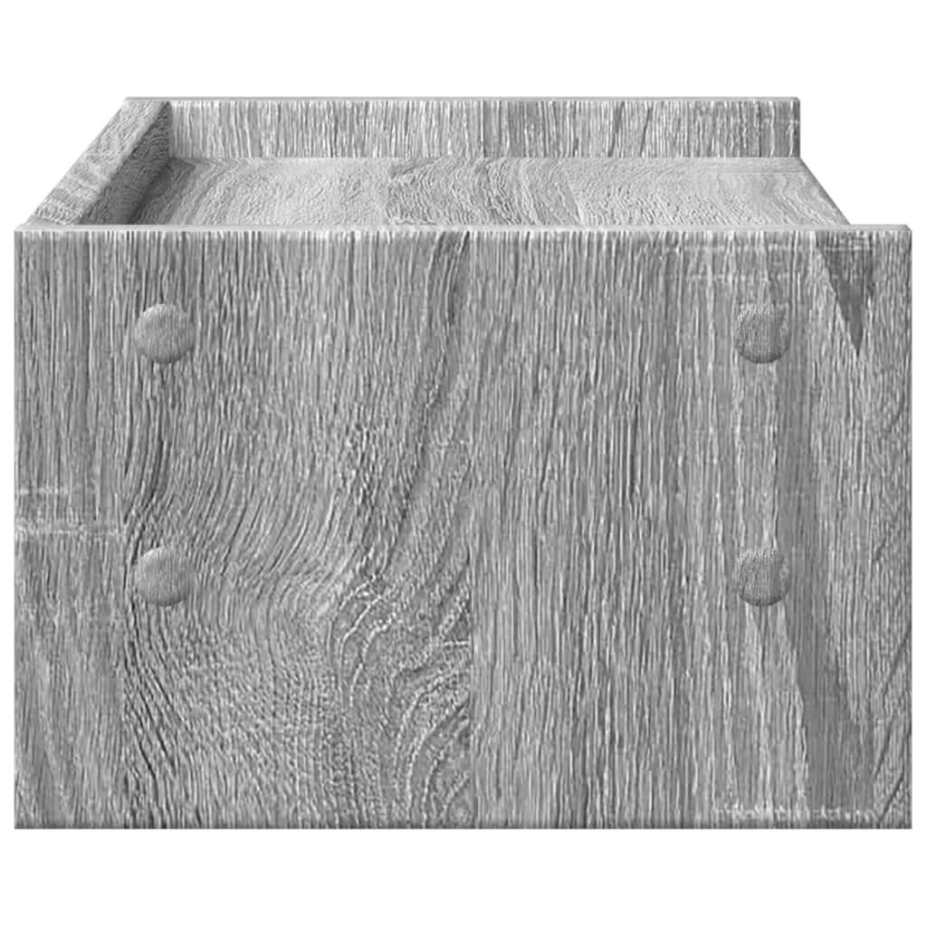 vidaXL Support de moniteur sonoma gris 42x24x16 cm bois d'ingénierie